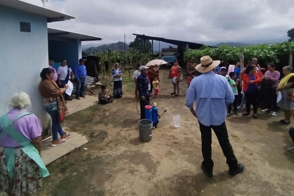 Capacitaci&oacute;n del Ministerio de Agricultura para productores en Santa Luc&iacute;a Los Ocotes. (Foto: MAGA/Soy502)