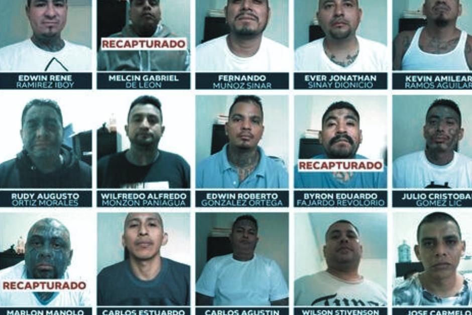 Autoridades han recapturado a seis de los veinte reos que escaparon de Fraijanes II en octubre. (Imagen: PNC)