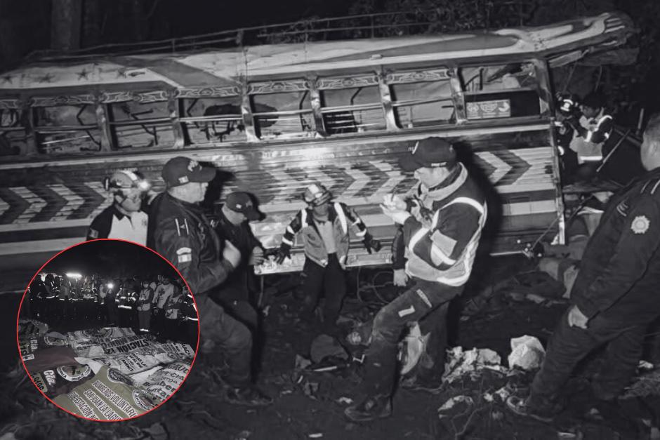 El Inacif inform&oacute; que de las v&iacute;ctimas mortales del accidente en ruta Interamericana, una persona no ha sido declamada. (Foto: Bomberos Voluntarios)