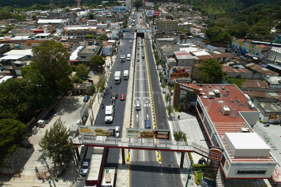 Las obras continúan en la calle Martí en dirección al sur de la ciudad. (Foto: Muni Guate)