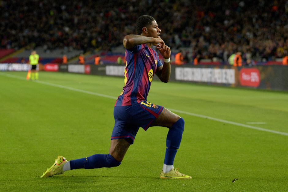 Marcus Rashford se encargó de firmar el 3-1 para el Barcelona contra el Elche. (Foto: AFP)