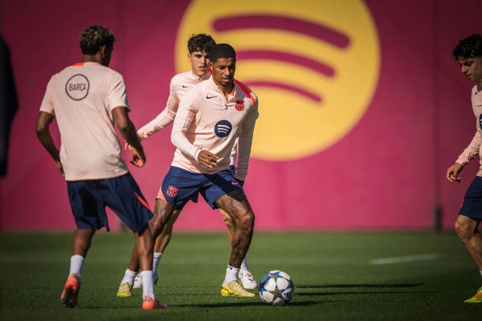 Los culés entrenaron al máximo para poder enfrentar al equipo belga y traerse a casa los tres puntos. (Foto: FCB)