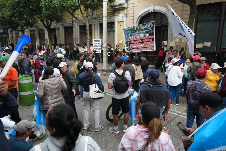 Las protestas se encuentran en las afueras del Congreso de la República de Guatemala. (Foto: Wilder López/Colaborador)