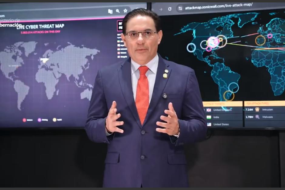 Villeda fue firme al hablar sobre la seguridad durante el encuentro deportivo de este jueves. (Foto: captura de video)