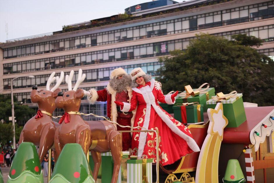 La magia de la Navidad alumbra las calles de la ciudad. (Foto: Municipalidad de Guatemala)