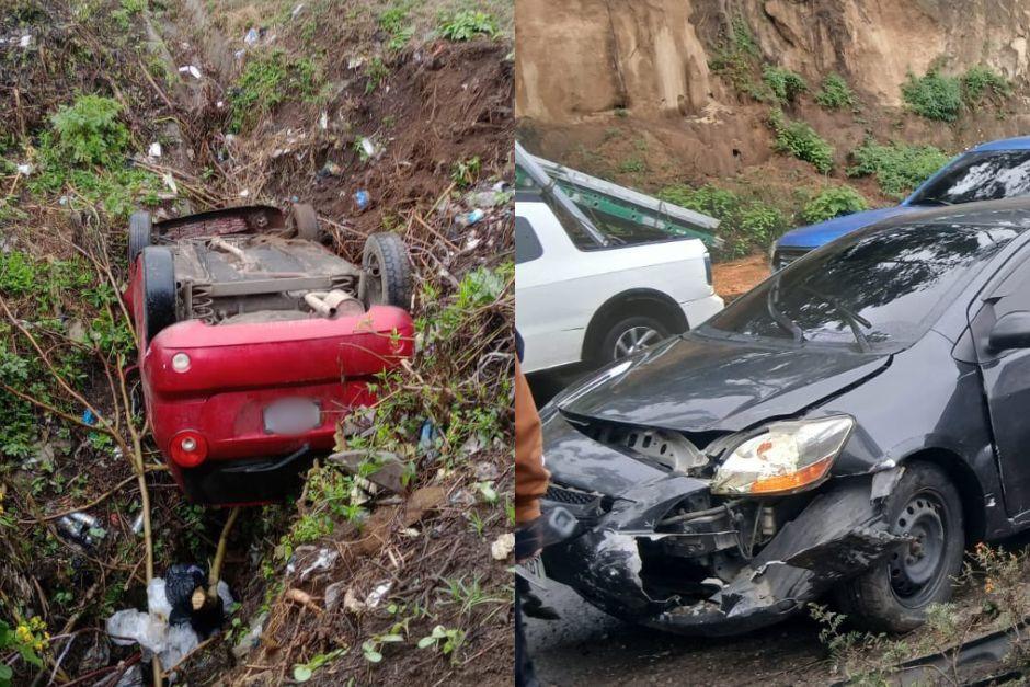 Ambos accidentes fueron en la ruta Interamericana a unos metros de distancia. (Foto: Bomberos Voluntarios)