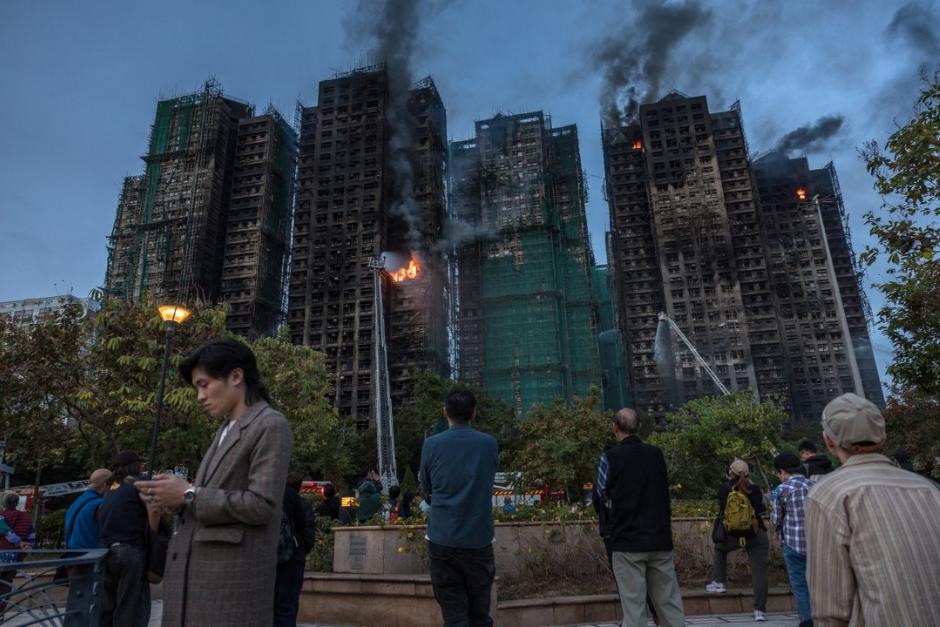 Esta tragedia se considera el&nbsp;peor incendio registrado en décadas en Hong Kong (Foto: AFP)