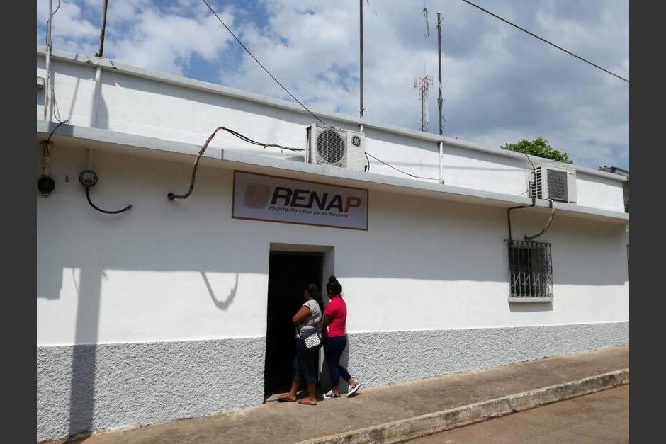 Si eres de Guanagazapa, la sede está ubicada en la calle principal de la zona 1.&nbsp;(Foto: cortesía Renap Guatemala)