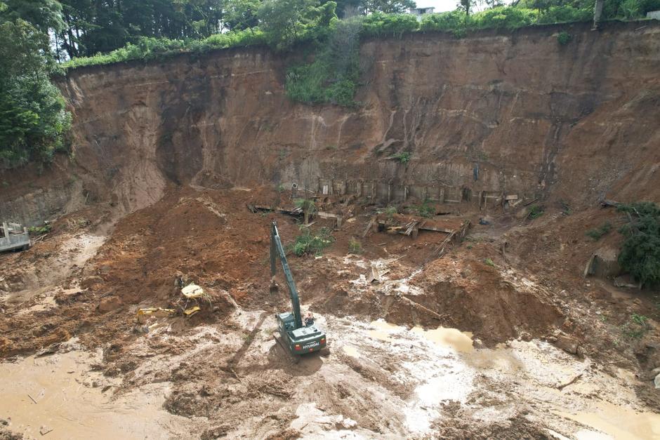 En el área del derrumbe se han registrado 1,500 metros cúbicos de tierra. (Foto: Estuardo Paredes/colaborador)