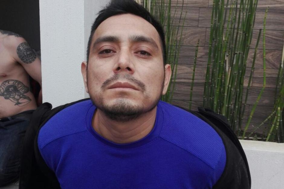 El pandillero Fernando Muñoz Sinar, alías "El Happy", cuando fue capturado por segunda vez, luego de fugarse de la cárcel Fraijanes I en 2017. (Foto: PNC)