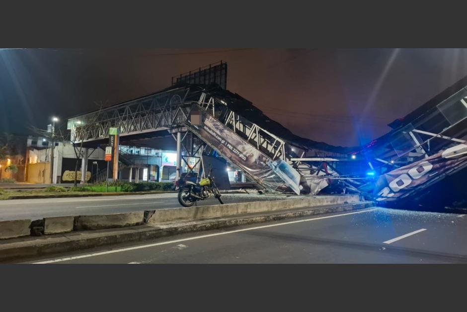 El accidente no causó personas heridas dada la hora del choque, que se estima fue a las 04:00 horas. (Foto: Archivo/Soy502)