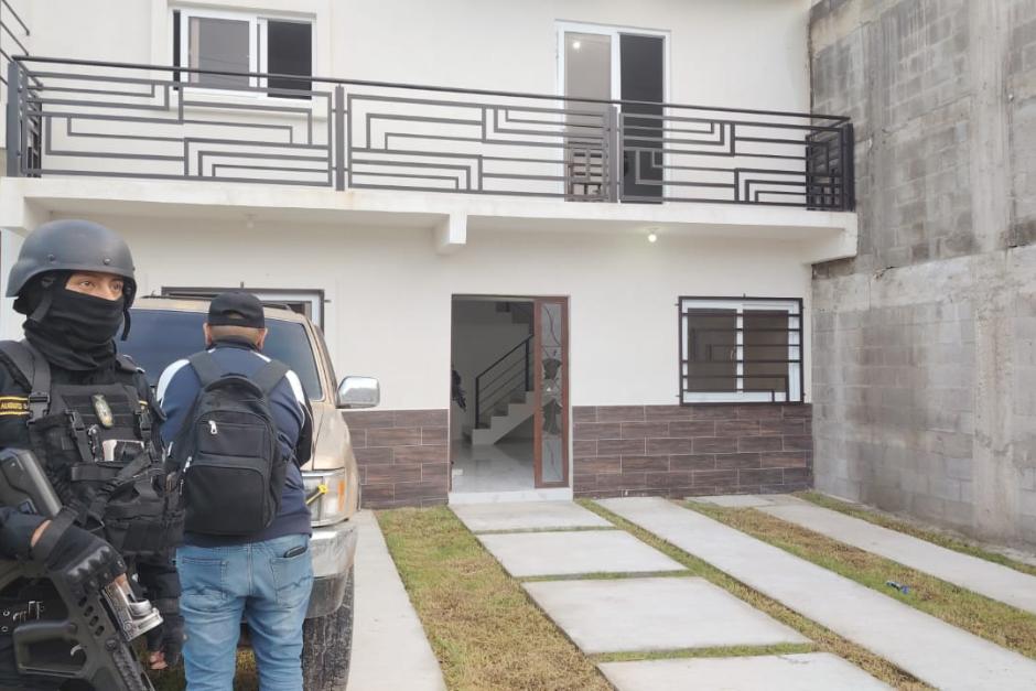 En esta casa fue capturado uno de los pandilleros que se había fugado de la cárcel Fraijanes II. (Foto: MP)