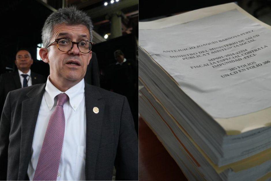 La FECI presentó una solicitud de antejuicio en contra del ministro de Salud, Joaquín Barnoya, a quien acusa en el "Caso UNOPS". (Foto: Wilder López/Soy502)
