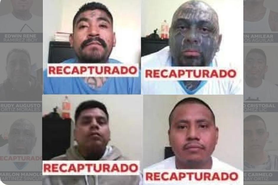 Cuatro pandilleros han sido recapturados. 16 más siguen libres. (Foto: PNC)