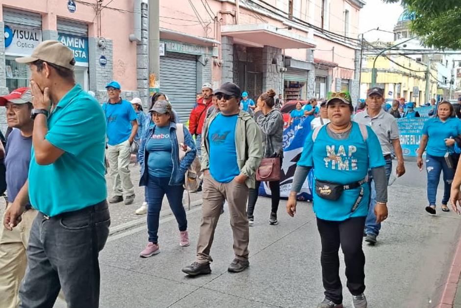 Sindicalistas del Ministerio de Salud piden una nueva ley en su favor. (Foto: Cortesía)