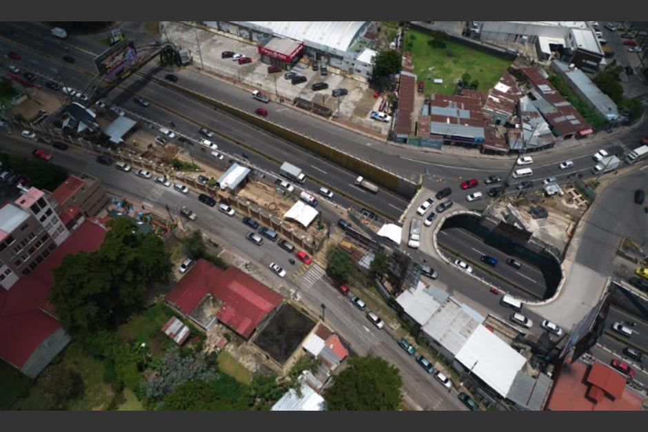 El paso a desnivel estará listo para el próximo año. (Foto: Municipalidad de Santa Catarina Pinula)