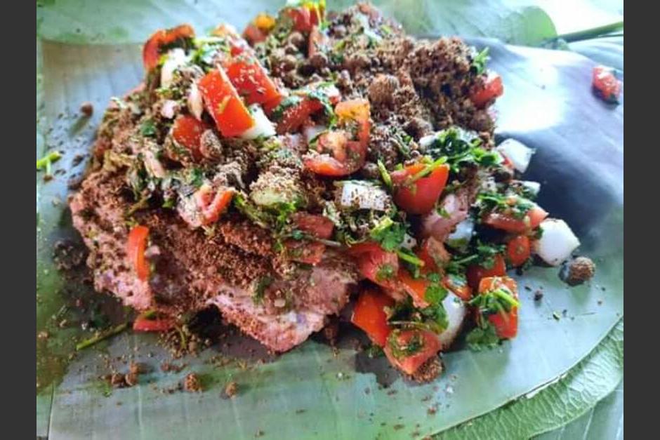 Es un platillo tradicional de Cahabón, Lanquín y otros municipios altaverapacenses. (Foto: Irma Tzi/Colaboradora)