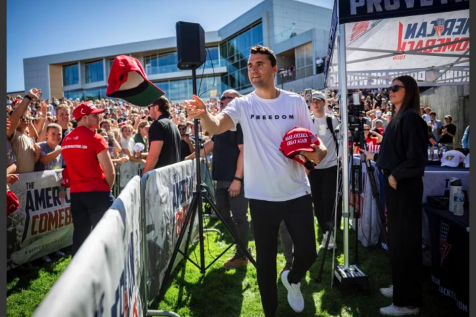 Kirk daba un discurso cuando fue atacado.(Foto: captura de video)