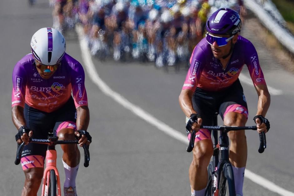 Chumil y Aparicio dieron el primer show de la mañana, pero no pudieron aguantarlo hasta el final. (Foto: Burgos Burpellet)