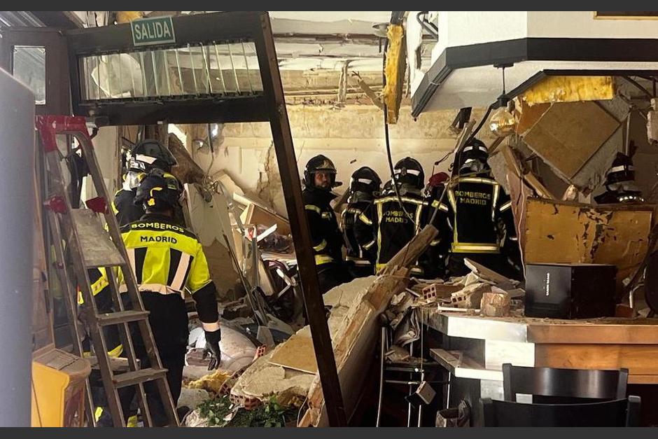 El sitió explotó tras una fuga de gas. (Foto: Emergencias Madrid)