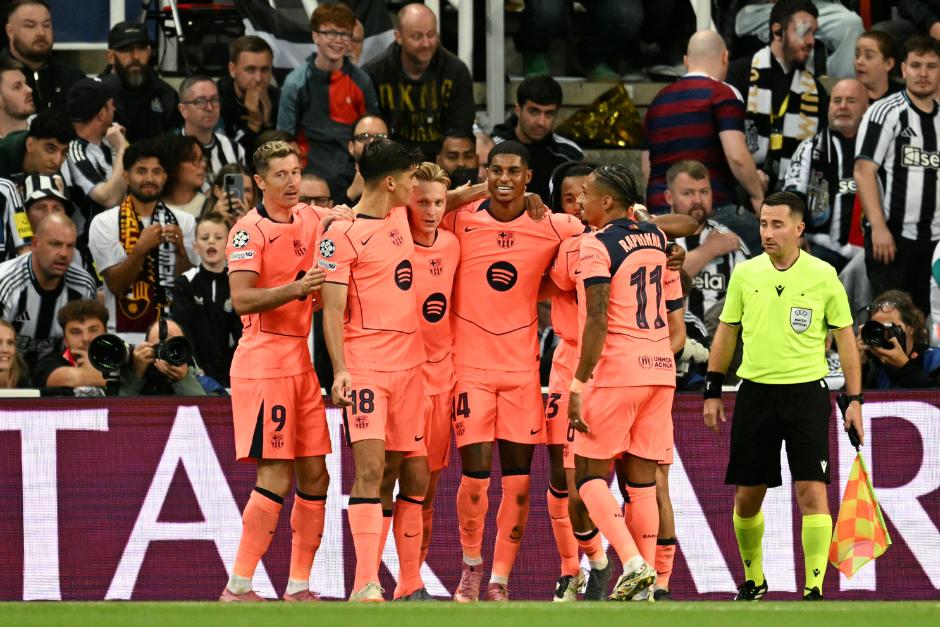 Marcus Rashford fue el autor de los dos tantos con los que el Barcelona sumó en Newcastle. (Foto: AFP)