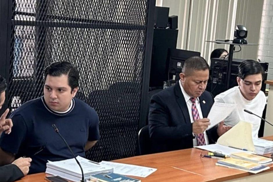 Roberto Rafael Padilla Recinos y Andrés Eduardo Cano Sánchez comparecen este jueves ante el Juzgado Séptimo Penal.&nbsp;(Foto: Cortesía)