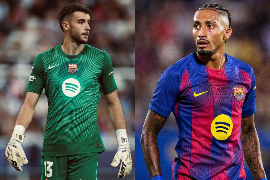 Joan García y Raphinha serán bajas para las próximas bajas con el cuadro culé.