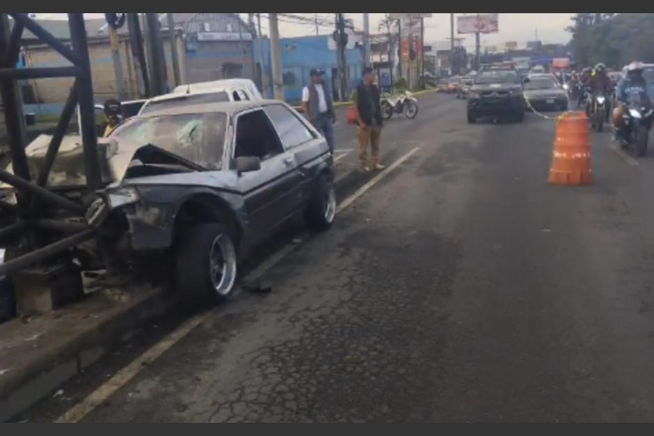 El accidente está generando tránsito lento. (Foto: captura de pantalla)