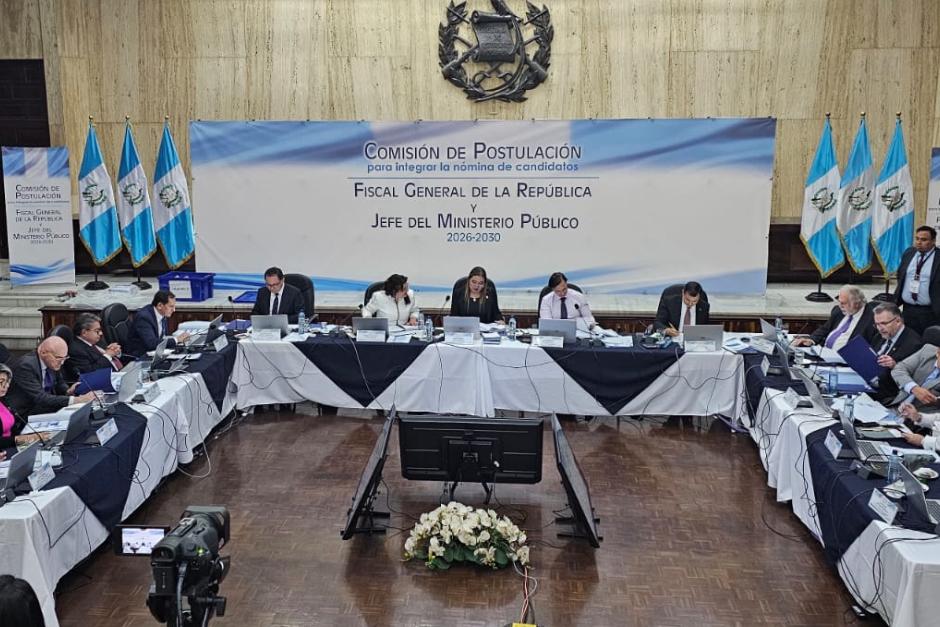 Comisi&oacute;n de Postulaci&oacute;n para Fiscal General registra cinco aspirantes que han superado la l&iacute;nea de corte de 75 puntos para integrar lista de candidatos elegibles. (Foto: Cortes&iacute;a/Soy502)