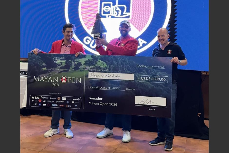 Jos&eacute; Pablo Rolz se hizo con el t&iacute;tulo del Mayan Open 2026, en la categor&iacute;a Profesionales. (Foto: Mayan Golf)