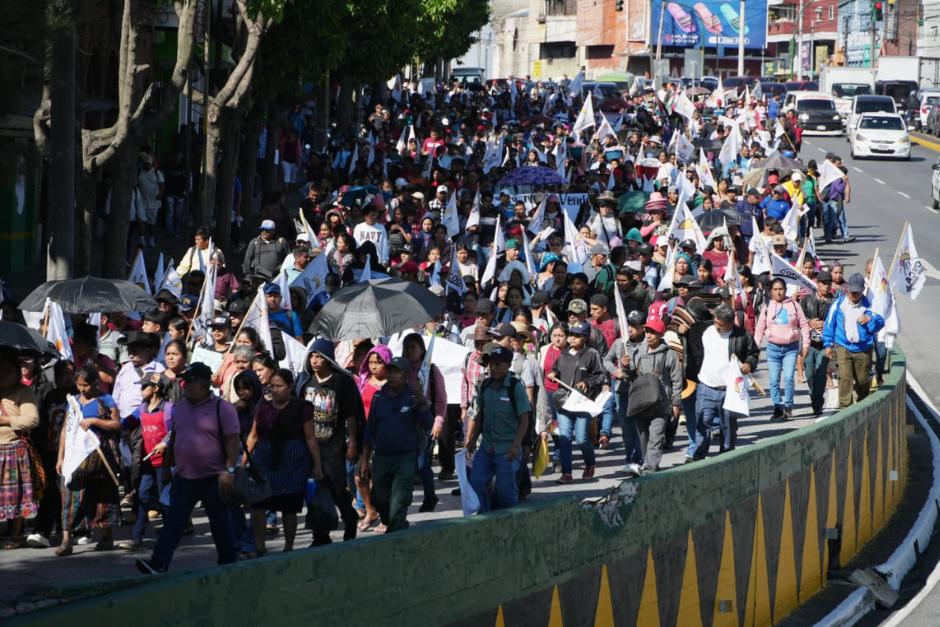 Por algunas horas el tr&aacute;nsito se vio afectado debido a la presencia masiva de manifestantes en distintos puntos de la ciudad. (Foto: Wilder L&oacute;pez/Colaborador)