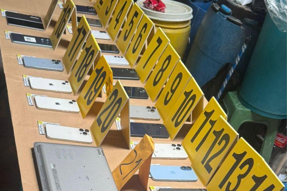 Los hallazgos fueron localizados en una vivienda de la zona 7 capitalina. (Foto: PNC)