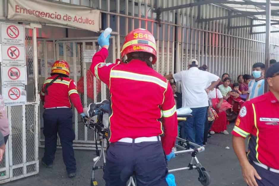 El hombre fue herido en la espalda con arma de fuego. (Foto: CMB)