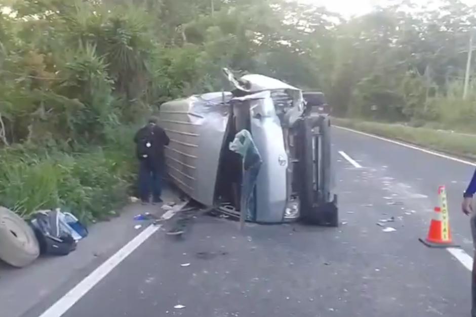 Tres personas quedaron heridas tras el accidente. (Foto: Captura de video)