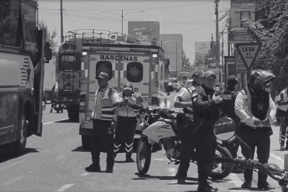 El hecho armado ha dejado una persona en la v&iacute;a p&uacute;blica. (Foto: Captura de video/PMT de Villa Nueva)