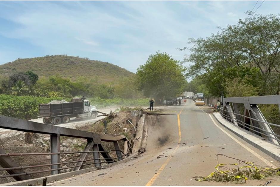 El CIV prev&eacute; habilitar en un plazo m&aacute;ximo de 10 d&iacute;as un bypass en el kil&oacute;metro 111 de la ruta al Atl&aacute;ntico. (Foto: CIV / Soy502)