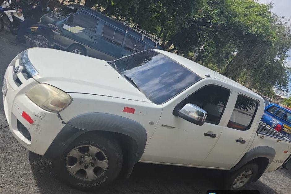 Un picop fue recuperado minutos despu&eacute;s de haber sido robado en la zona 1. (Foto: PNC)