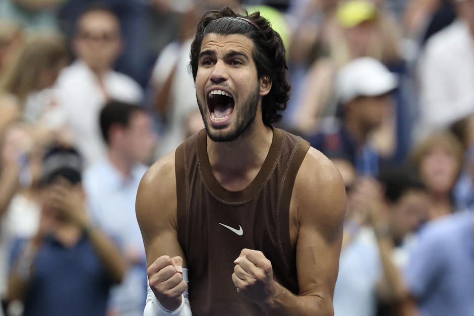 El espa&ntilde;ol celebr&oacute; con euforia su regreso triunfal al US Open. (Foto: AFP)&nbsp;