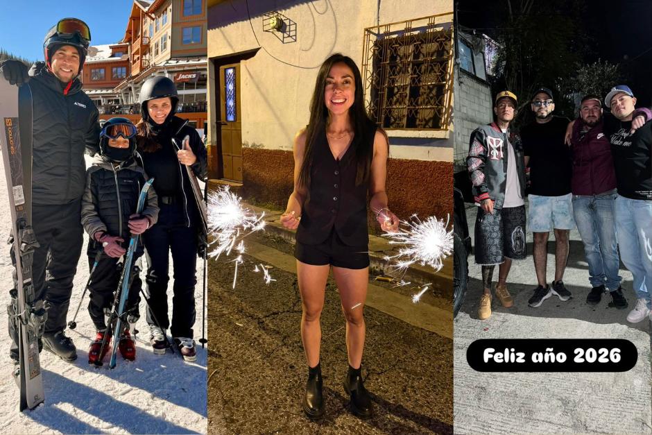 Los deportistas guatemaltecos disfrutan con familia y amigos del A&ntilde;o Nuevo. (Fotos: Redes)