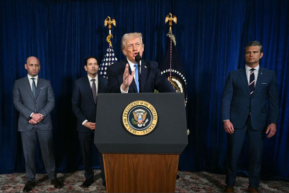 El presidente Donald Trump brindo una conferencia de prensa. (Foto: AFP / Soy502)
