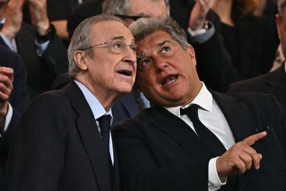 Debido a los &uacute;ltimos comentarios de Florentino P&eacute;rez por el Caso Negreira, el Barcelona se ha distanciado a nivel directivo. (Foto: Redes)