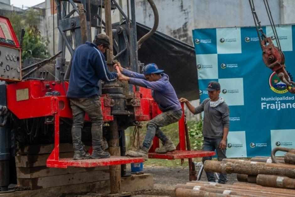 La construcci&oacute;n del pozo beneficiar&aacute; a m&aacute;s de 13 mil vecinos.&nbsp;(Foto: Cortes&iacute;a Municipalidad de Fraijanes)