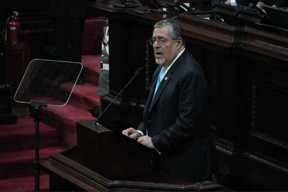 El presidente acudi&oacute; al Congreso de la Rep&uacute;blica donde inform&oacute; sobre sus principales logros. (Foto: Wilder L&oacute;pez / Soy502)