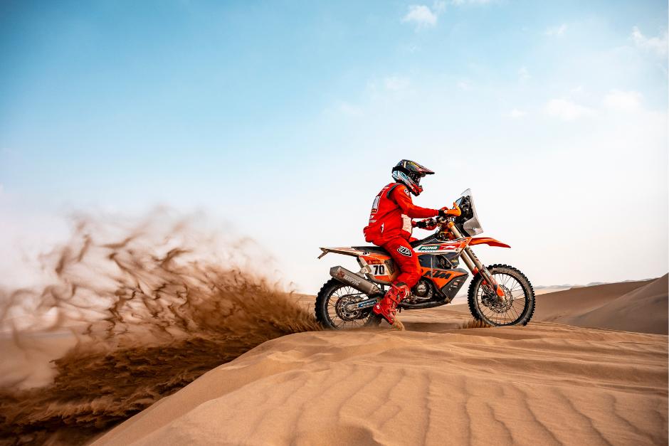 Arredondo ha sacado pecho en las dos etapas marat&oacute;n que se han disputado en este Dakar. (Foto: Francisco Arredondo)