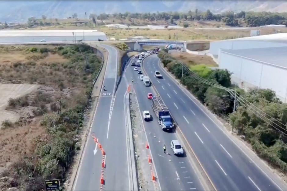 El cierre parcial de veh&iacute;culos ser&aacute; sobre el kil&oacute;metro 20 de la ruta al Pac&iacute;fico. (Foto: captura de video)