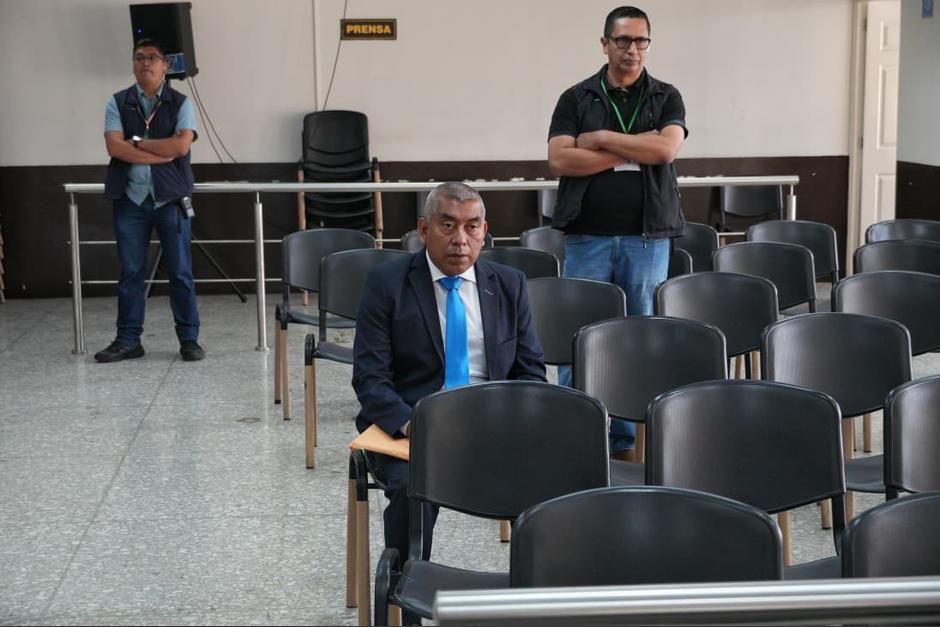 Rafael Curruchiche durante audiencia por querella en su contra. (Foto: Wilder L&oacute;pez/Soy502)