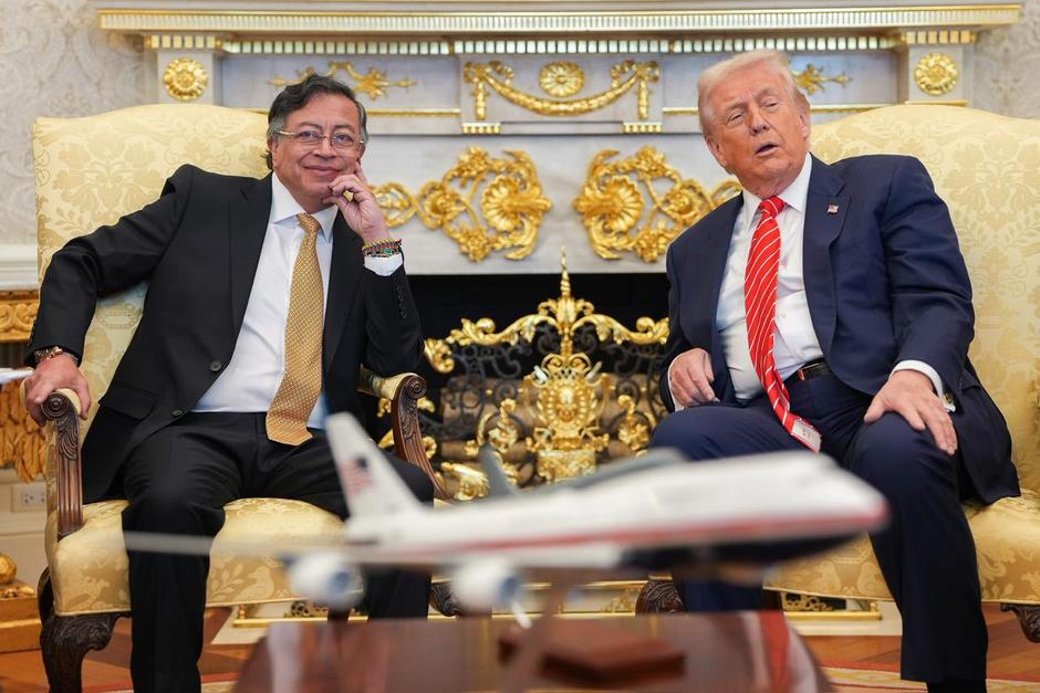 Gustavo Petro se reuni&oacute; este martes con Donald Trump en la Casa Blanca. (Foto: Gobierno de Colombia)