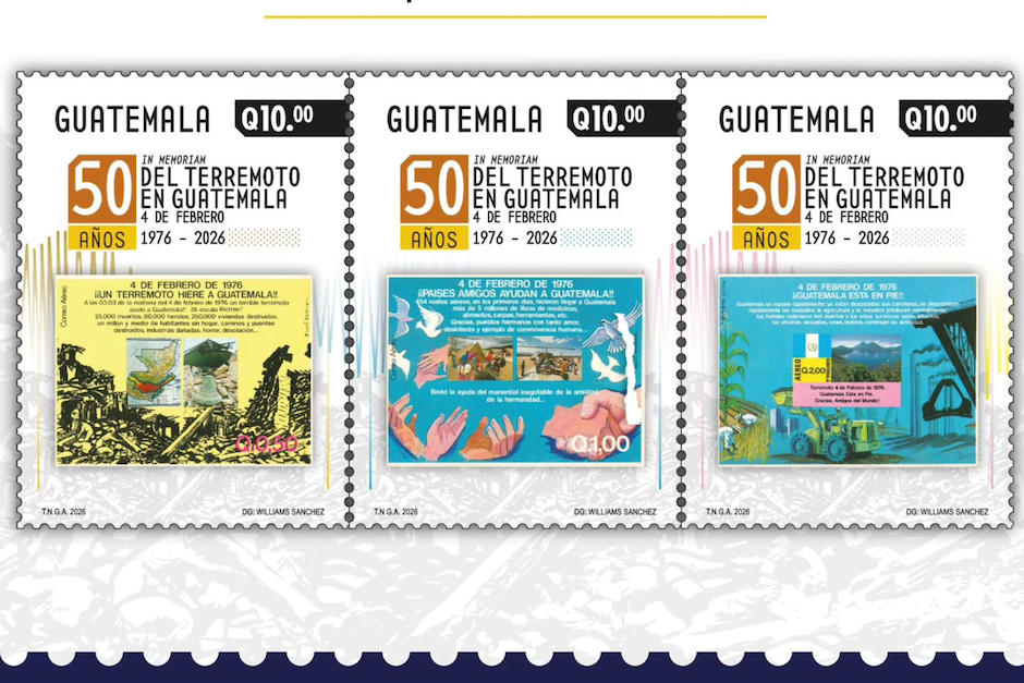 Puedes adquirir tu sello postal. (Foto: Correos de Guatemala)