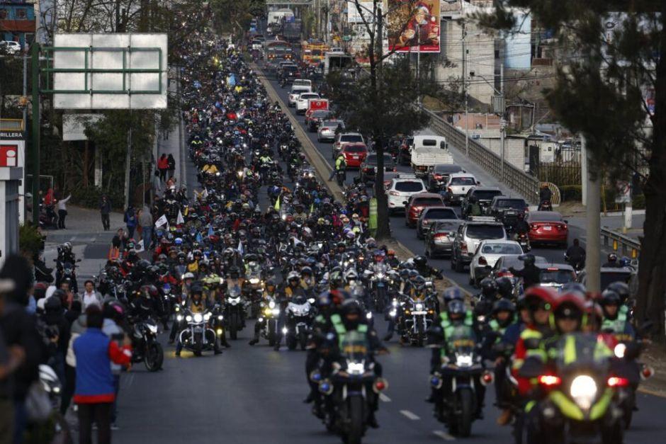 Cientos de motociclistas acompa&ntilde;aron esta peregrinaci&oacute;n de fe por el Cristo Negro. (Foto:&nbsp;Ministerio de Cultura y Deportes)