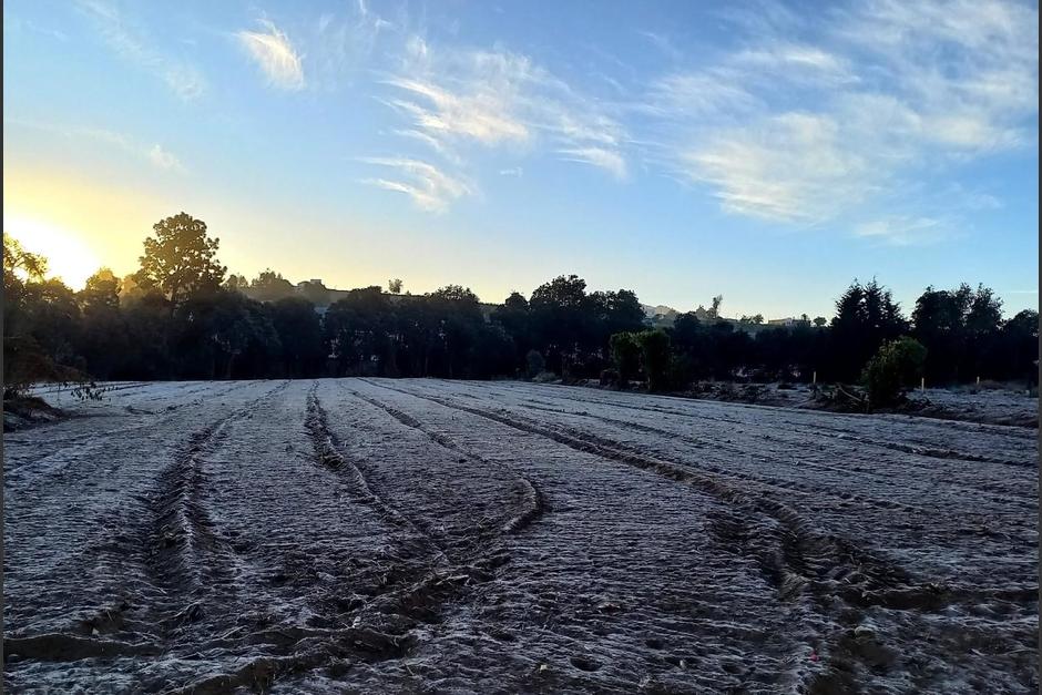 &iexcl;Fr&iacute;o intenso! El occidente del pa&iacute;s amanece bajo escarcha